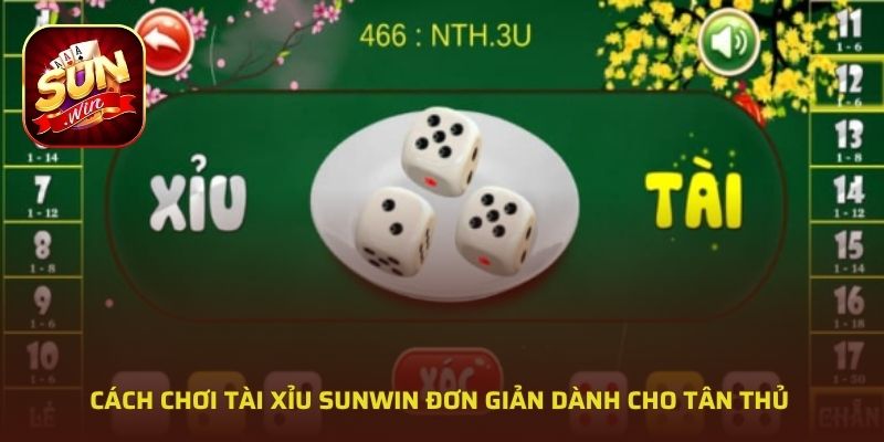 Cách chơi tài xỉu SUNWIN đơn giản dành cho tân thủ 